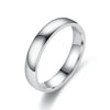 2-4mm Classic Stainless Steel Rings For Women Men Simple  Titanium Punk Couple Rings Wedding Party Jewelry Accessories