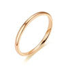 2-4mm Classic Stainless Steel Rings For Women Men Simple  Titanium Punk Couple Rings Wedding Party Jewelry Accessories