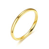 2-4mm Classic Stainless Steel Rings For Women Men Simple  Titanium Punk Couple Rings Wedding Party Jewelry Accessories