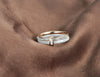 2 Layers Black/White Ceramic Crystal Wedding Rings Jewelry Rose Gold Plated Stainless Steel Rhinestone Engagement