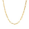 Hot  Paperclip Link Chain Women Necklace Stainless Steel Gold Color Chain Necklace For Women Men Jewelry Gift