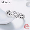 New Vintage Jewelry Original Solid 925 Sterling Silver Mobius Finger Ring Fine Jewelry For Women Wedding Gift