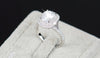 Top quality R&J Brand Bridal 100% Solid 925 Sterling Silver Ring Cake Engagement Wedding Fine rings Jewelry For Women