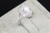 Top quality R&J Brand Bridal 100% Solid 925 Sterling Silver Ring Cake Engagement Wedding Fine rings Jewelry For Women