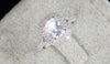 Top quality R&J Brand Bridal 100% Solid 925 Sterling Silver Ring Cake Engagement Wedding Fine rings Jewelry For Women