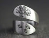 2021NewAntique Silver Plated Dandelion Seed Manual Wire Drawing Winding Opening Women's Ring Gift Party Adds Temperament Jewelry