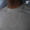 Classic Figaro Chain Necklace Men Stainless Steel  Long Necklace For Men Women Chain Jewelry