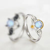 Korean  Exquisite Geometric Round Ring Women's    Zircon Finger Ring Simple Temperament Versatile Jewelry