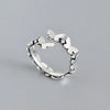 Korean  Exquisite Geometric Round Ring Women's    Zircon Finger Ring Simple Temperament Versatile Jewelry