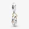 925 Sterling Silver Cartoon Beads Golden Heart Shaped Birthday Charms Fit Original Pandora Bracelet Women DIY Jewelry
