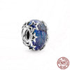925 Sterling Silver Cartoon Beads Golden Heart Shaped Birthday Charms Fit Original Pandora Bracelet Women DIY Jewelry