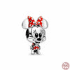 925 Sterling Silver Cartoon Beads Golden Heart Shaped Birthday Charms Fit Original Pandora Bracelet Women DIY Jewelry