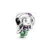 925 Sterling Silver Cartoon Beads Golden Heart Shaped Birthday Charms Fit Original Pandora Bracelet Women DIY Jewelry