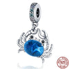 925 Sterling Silver Cartoon Beads Golden Heart Shaped Birthday Charms Fit Original Pandora Bracelet Women DIY Jewelry