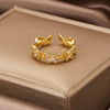 Leaf Branch Shape Open Rings For Women Korean Party Exquisite Finger Ring Girls Minimalist Unusual Jewelry Gifts