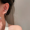 2022 New Silver Color Earrings Punk Plated Metal Barbed Rose Flower Stud Earrings Geometric for Women Girls Party Jewelry