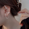 2022 New Silver Color Earrings Punk Plated Metal Barbed Rose Flower Stud Earrings Geometric for Women Girls Party Jewelry