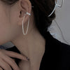 2022 New Silver Color Earrings Punk Plated Metal Barbed Rose Flower Stud Earrings Geometric for Women Girls Party Jewelry