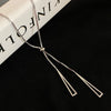 Popular Geometric Sweater Box Chain Female  Long Necklace For Women Adjustable Fine Jewelry Wedding Party Birthday Gift