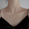 Double Heart Pendant Necklace for Women Couple Choker Gold Silver Color Chain Wedding Party Friends Jewelry Gift