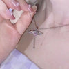 Double Heart Pendant Necklace for Women Couple Choker Gold Silver Color Chain Wedding Party Friends Jewelry Gift