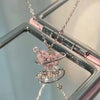 Double Heart Pendant Necklace for Women Couple Choker Gold Silver Color Chain Wedding Party Friends Jewelry Gift