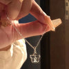 Double Heart Pendant Necklace for Women Couple Choker Gold Silver Color Chain Wedding Party Friends Jewelry Gift