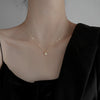 Double Heart Pendant Necklace for Women Couple Choker Gold Silver Color Chain Wedding Party Friends Jewelry Gift