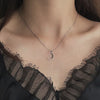Double Heart Pendant Necklace for Women Couple Choker Gold Silver Color Chain Wedding Party Friends Jewelry Gift
