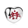 925 Silver Women Diy Charms Beads Pendent Necklace Fit Pandora 925 Original Bracelets Heart Mouse Jewelry