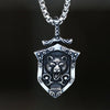 2023 New Arrive Punk Lion With Pendant Necklace Vking Vintage Aninal Jewelry For Man Women Party Gift Good Detail Shield Choker