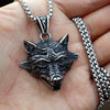 2023 New Arrive Punk Tiger Head With Birds Pendant Necklace Vking Vintage Aninal Jewelry For Man Women Party Gift Good Detail