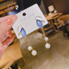 2023 New Trend Unique Design Elegant Delicate Light Luxury Pearl Leaf Tassel Earrings Women Jewelry Party Premium Gifts