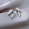 2023 New Trend Unique Design Elegant Delicate Light Luxury Pearl Leaf Tassel Earrings Women Jewelry Party Premium Gifts