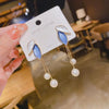2023 New Trend Unique Design Elegant Delicate Light Luxury Pearl Leaf Tassel Earrings Women Jewelry Party Premium Gifts
