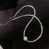 P  opular Silver Colour Sparkling Clavicle Chain Choker Necklace Collar For Women Fine Jewelry Wedding Party Birthday Gift