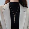 P  opular Silver Colour Sparkling Clavicle Chain Choker Necklace Collar For Women Fine Jewelry Wedding Party Birthday Gift