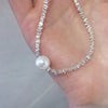 P  opular Silver Colour Sparkling Clavicle Chain Choker Necklace Collar For Women Fine Jewelry Wedding Party Birthday Gift