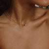Trend Shining Crystal Zircon Water Drop Pendant Necklace Fairy Female Gold Color Clavicle Layer Chain Necklace Jewelry Gift