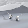 2024 Korean New Exquisite Flower Splicing Earrings Temperament Simple Versatile Shell Zircon Earrings Female Jewelry