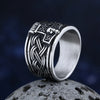 2024 New 316L Stainless Steel Vintage Viking Thor Ring With Skull For Man Trend Charm Party Jewelry Boyfriend&Teens Gift