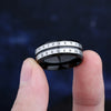 2024New Freeshipping 316L Stainless Steel Double Odin Norse Viking Amulet Rune MEN Ring Words Retro Jewelry Wedding Gift