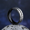 2024New Freeshipping 316L Stainless Steel Double Odin Norse Viking Amulet Rune MEN Ring Words Retro Jewelry Wedding Gift