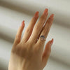2pc/set Summer Couple Ring Set Sky Blue Sparkling Moon and Sun Ring   Women's Stackable Finger Set Engagement Jewelry