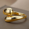 2pcs Geometric Adjustable Rings Set for Women Korean Style  Couple Ring Party Gifts Bridal Jewelry Accessories