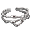2pcs Geometric Adjustable Rings Set for Women Korean Style  Couple Ring Party Gifts Bridal Jewelry Accessories