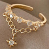 2pcs Geometric Adjustable Rings Set for Women Korean Style  Couple Ring Party Gifts Bridal Jewelry Accessories