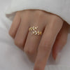 2pcs Geometric Adjustable Rings Set for Women Korean Style  Couple Ring Party Gifts Bridal Jewelry Accessories