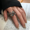 2pcs Geometric Adjustable Rings Set for Women Korean Style  Couple Ring Party Gifts Bridal Jewelry Accessories