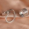 2pcs Geometric Adjustable Rings Set for Women Korean Style  Couple Ring Party Gifts Bridal Jewelry Accessories